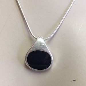 Black Onyx Pendant Necklace